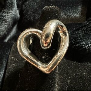 925 Sterling Electroform Heart Ring SIZE 9 New